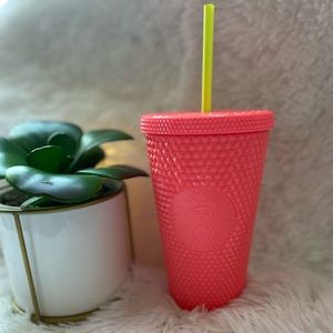 New Pink coral Starbucks cup